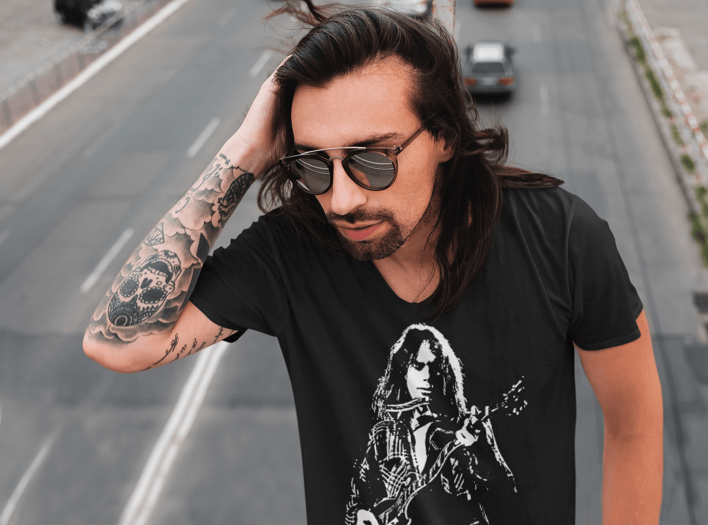 Copy of Neil Young T Shirt Grunge Harp t shirts rockviewtees.com