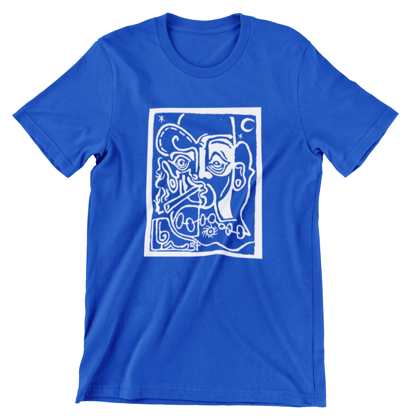 Crackhead Portrait Original Art Handmade T Shirt t shirts rockviewtees.com