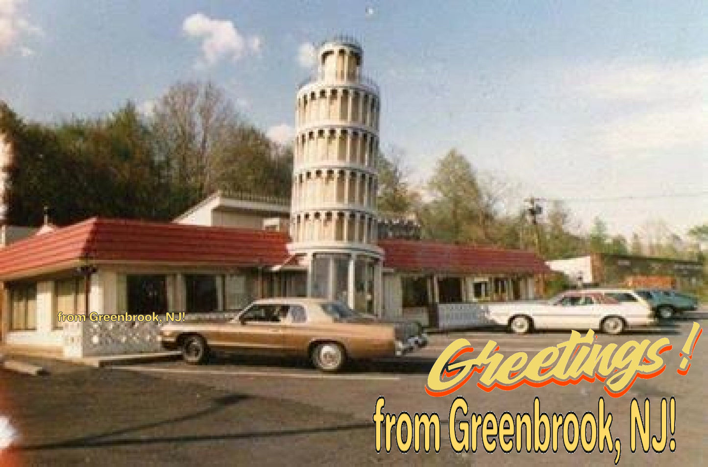 Greenbrook NJ Leaning tower of Pizza T Shirt (Limited Edition)** t shirts TEE SPRING
