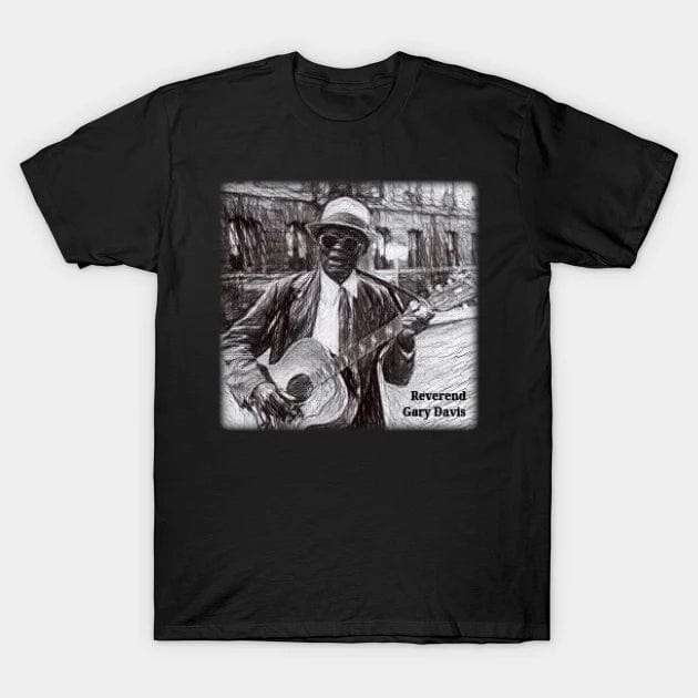 Reverend Gary Davis Blues T shirt (Limited Edition) t shirts TEE PUBLIC