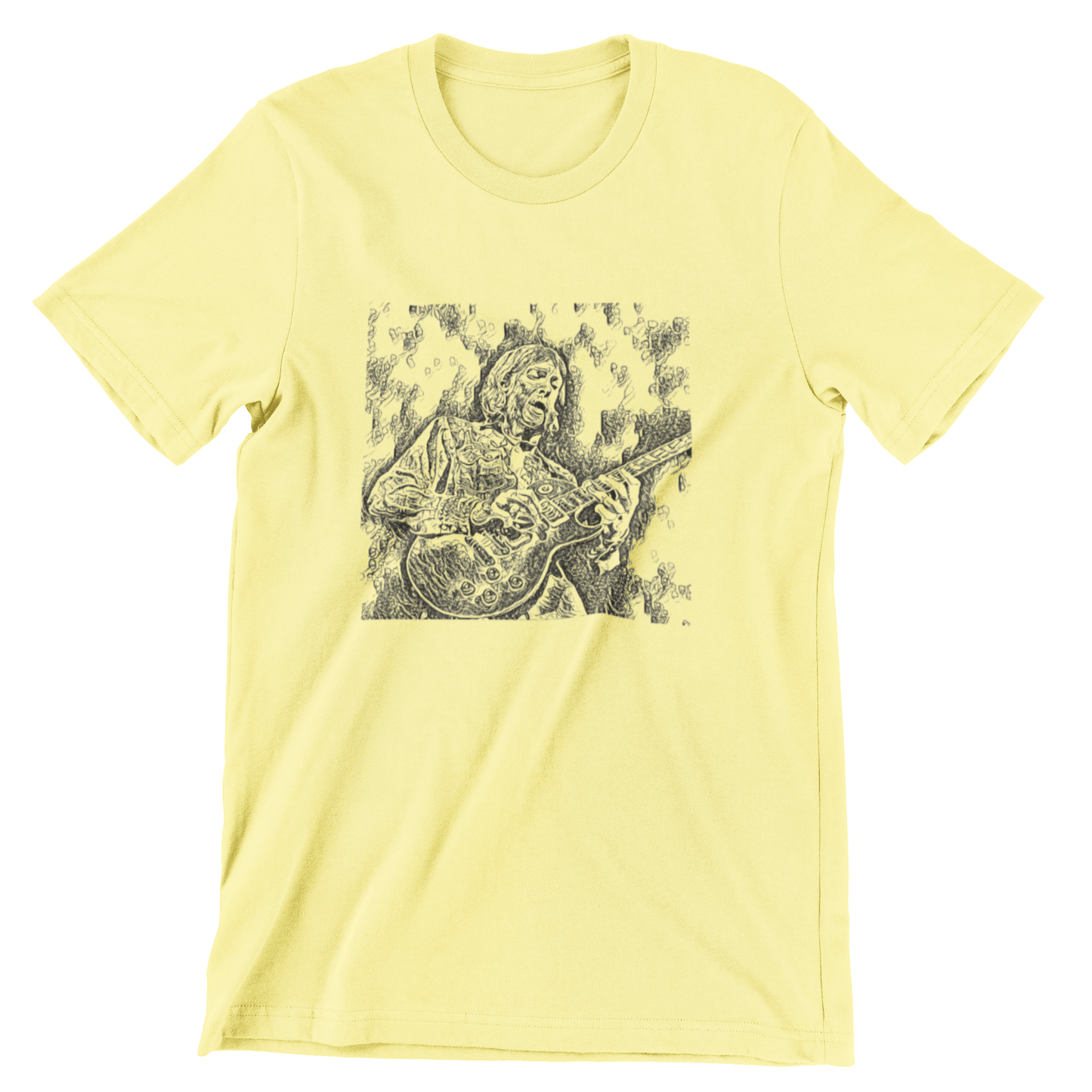 Allman Brothers T Shirt Duane Allman Woodcut Style T-Shirts rockviewtees.com