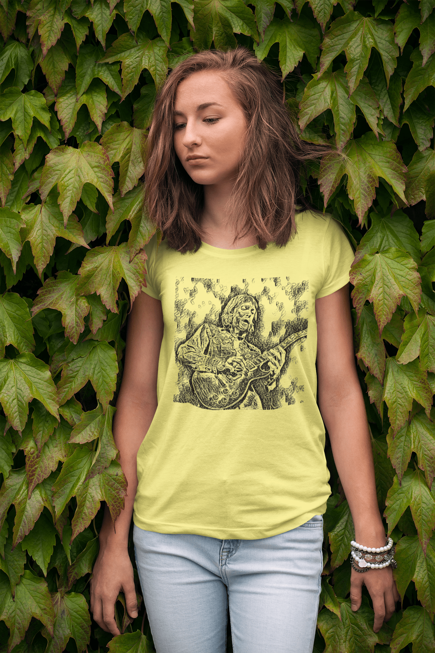 Allman Brothers T Shirt Duane Allman Woodcut Style T-Shirts rockviewtees.com