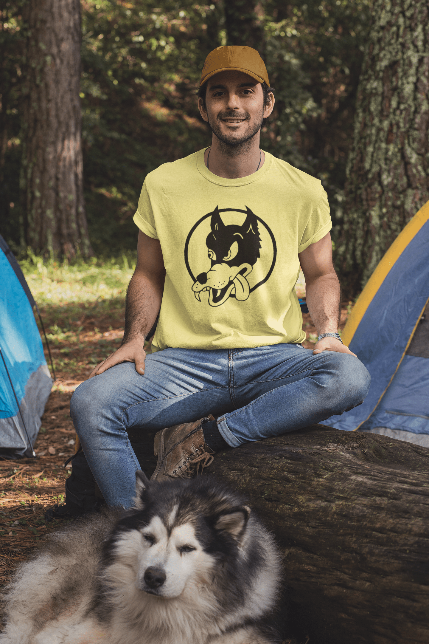 Grateful Dead T Shirt Dire Wolf Jerry Garcia T-Shirts rockviewtees