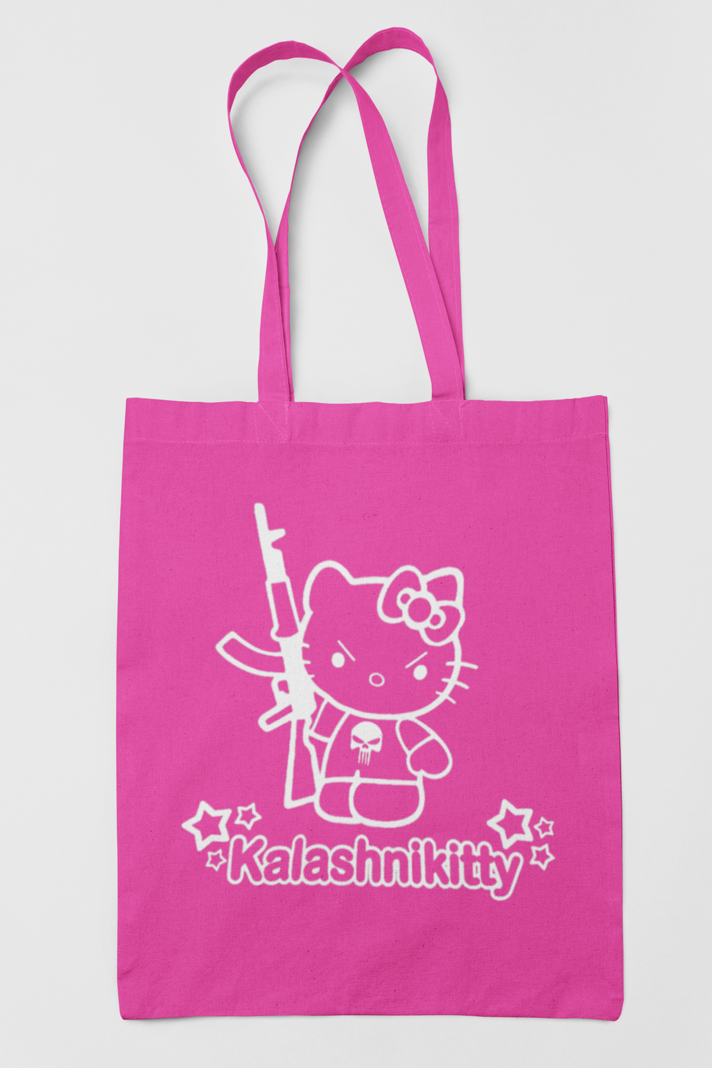 Hello Kalashnikitty Tote Bag / Funny / Cute / Fashion / Choice of Colors Tote Bag rockviewtees