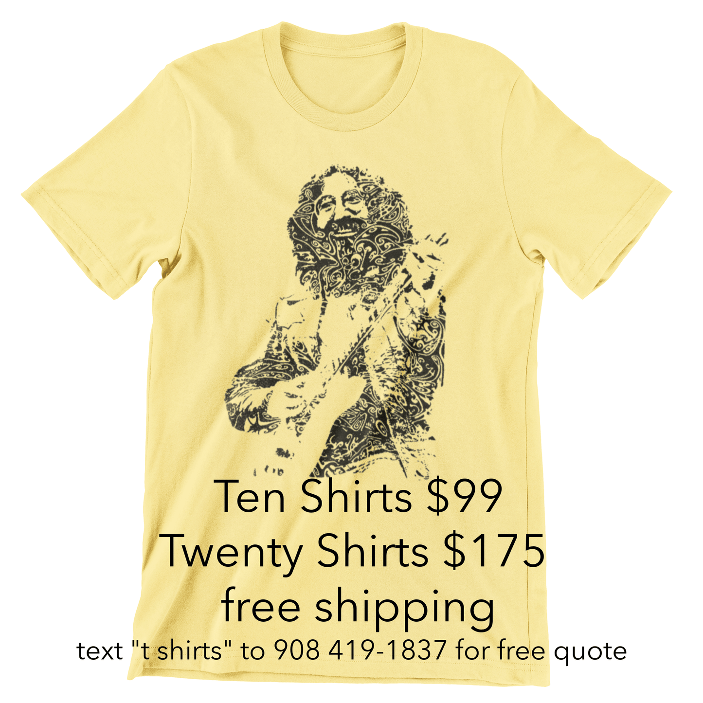 Jerry Garcia / Steely Dan / Billy Strings / Led Zep / Grateful Dead / Wholesale T Shirts rockviewtees