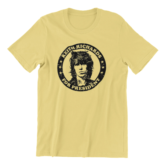 Keith Richards for President T Shirt T-Shirts Rockvieetees