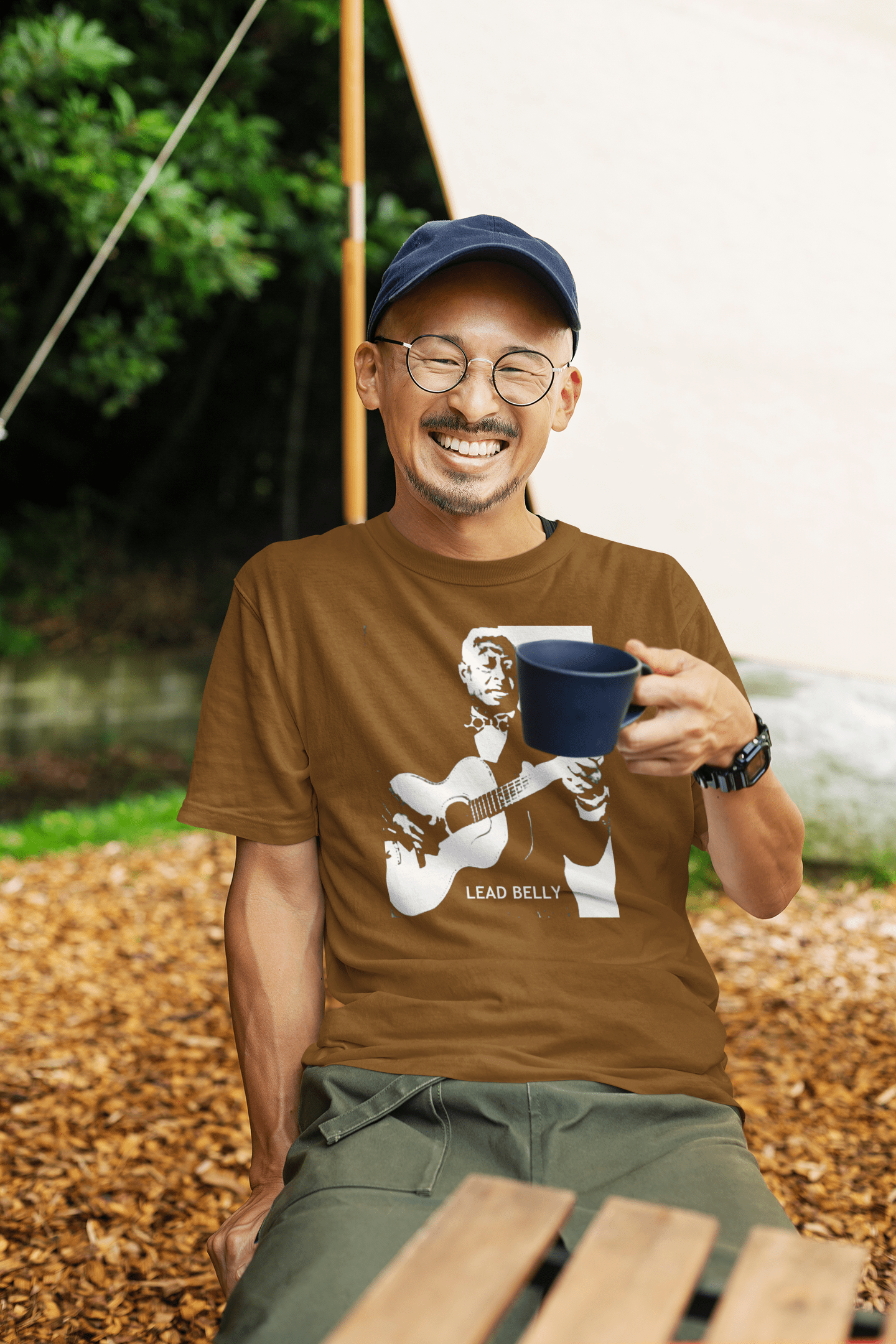 Lead Belly T Shirt Blues Guitar T-Shirts rockviewtees