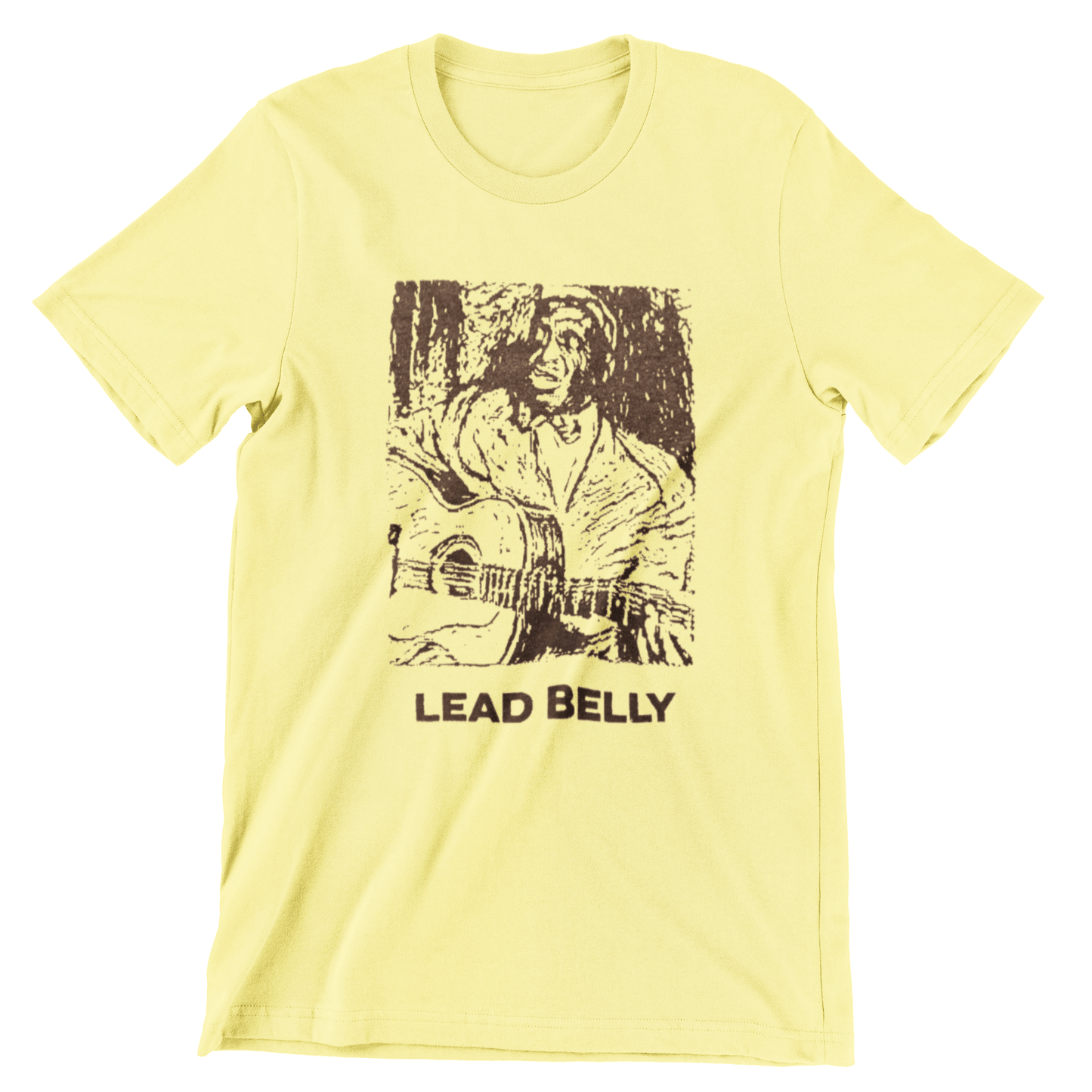 Lead Belly T Shirt Woodcut Style T-Shirts rockviewtees