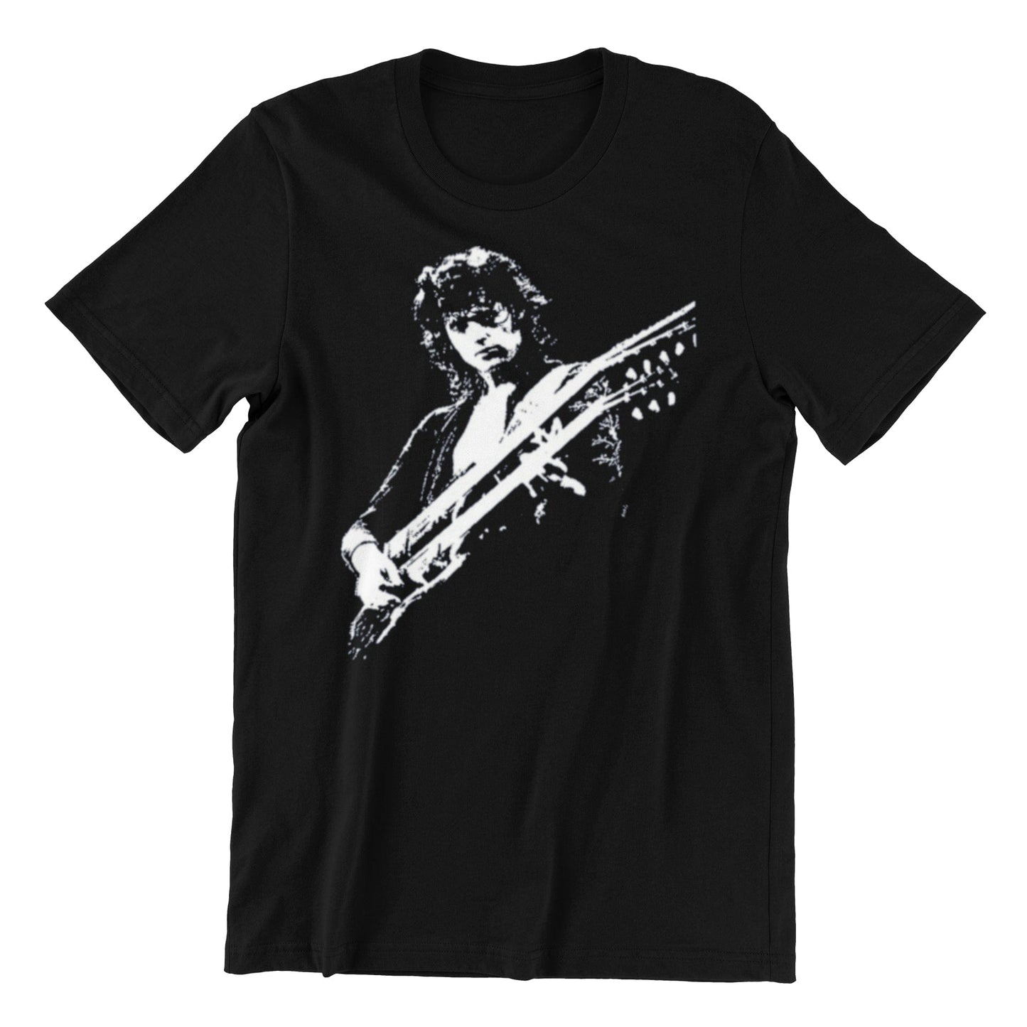 Led Zeppelin T Shirt Jimmy Page Double Neck Guitar T-Shirts rockviewtees.com