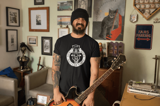 New York Guitar Show T Shirt 1997 / Original Designs / Great gift for musicians / Hand screen printed / Free Shipping T-Shirts Rockvieetees