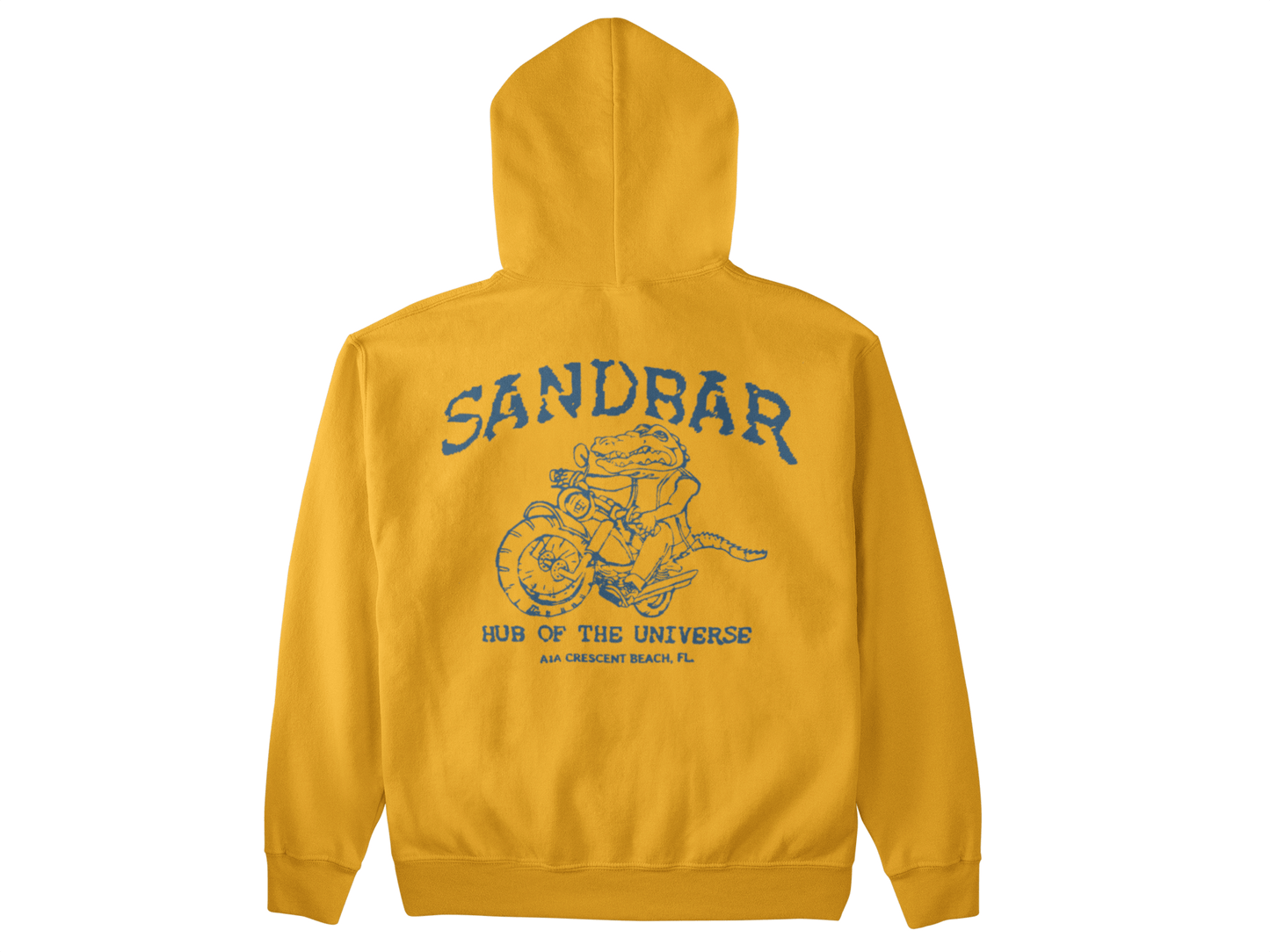 Sandbar Hoodie Alligator Motorcycle Crescent Beach Fla Pull Over Hoodies Rockvieetees