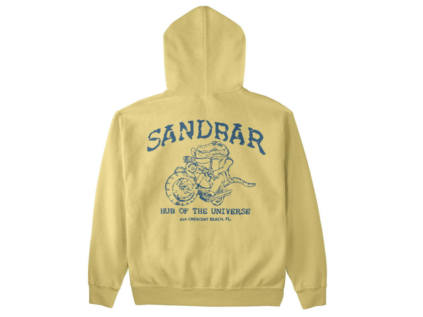 Sandbar Hoodie Alligator Motorcycle Crescent Beach Fla Pull Over Hoodies Rockvieetees