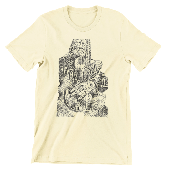 Willie Nelson T Shirt / Woodcut Style / Country Music Legend T-Shirts rockvieetees.com
