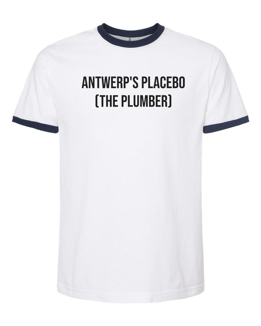 Front view of the Grateful Dead Antwerp's Placebo t-shirt featuring the obscure instrumental drum track design on a premium hand screen printed tee