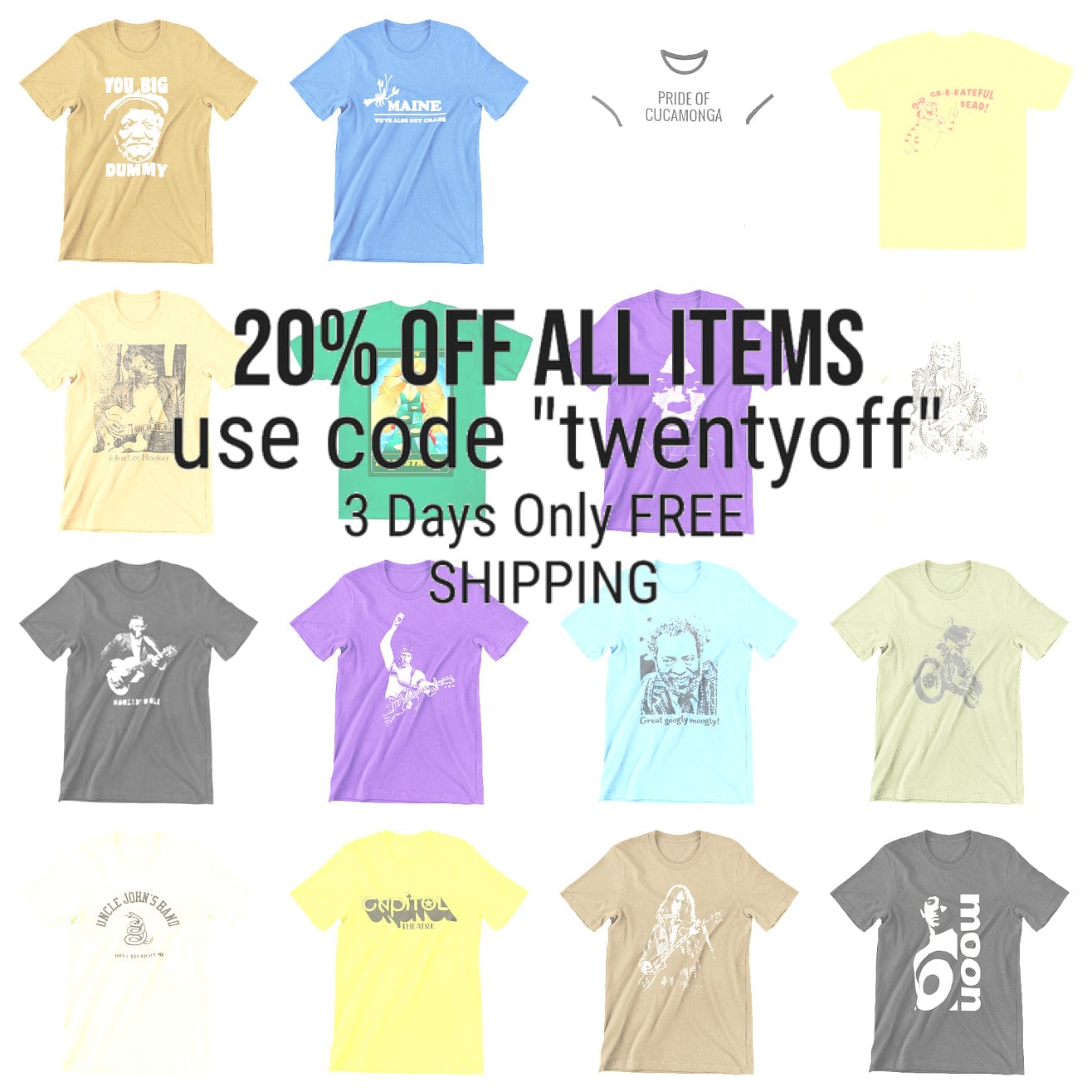 3 Day Sale / 20% off all items! T Shirt / Hoodies T-Shirts rockviewtees