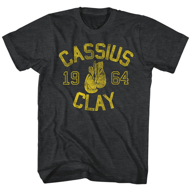 Vintage-style Muhammad Ali Cassius Clay 1964 T-shirt design celebrating his heavyweight championship year.