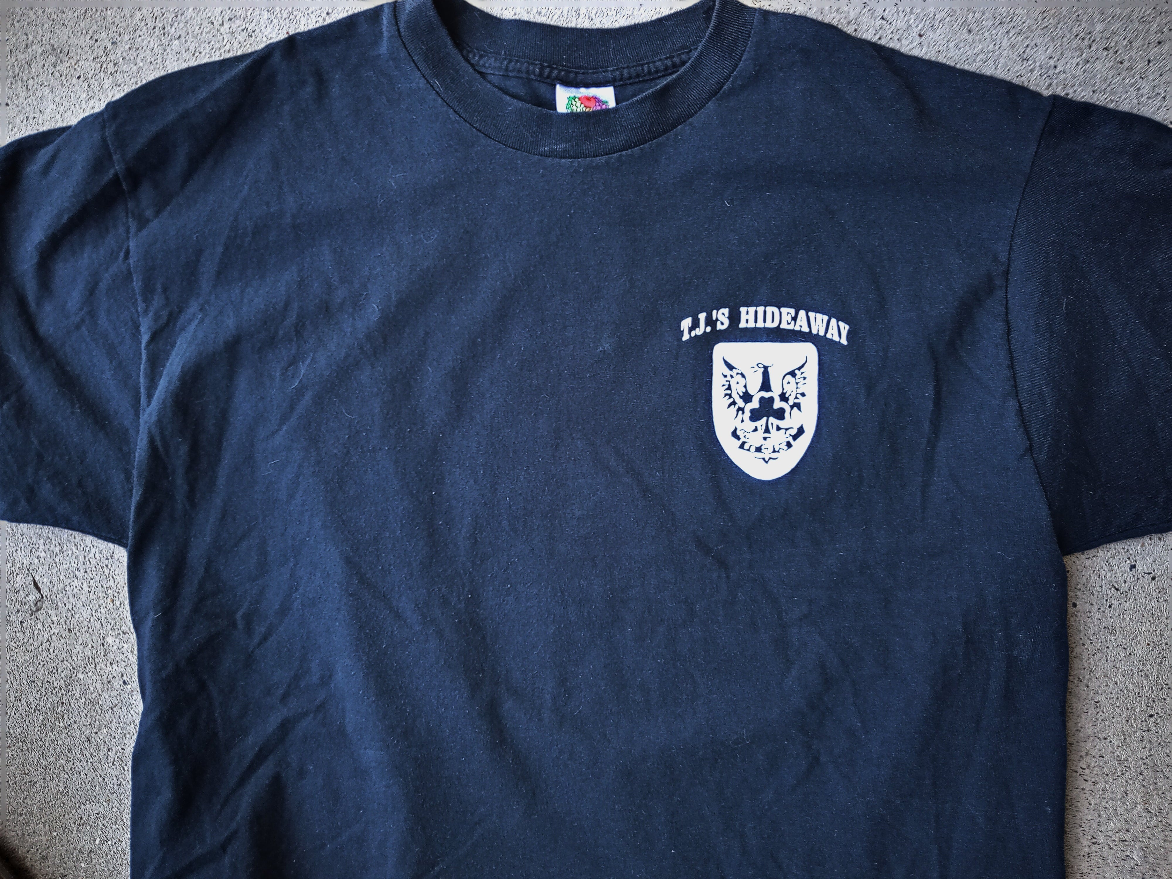 TJ's Hideaway T-Shirt - Vintage South Plainfield NJ Biker Bar Tee