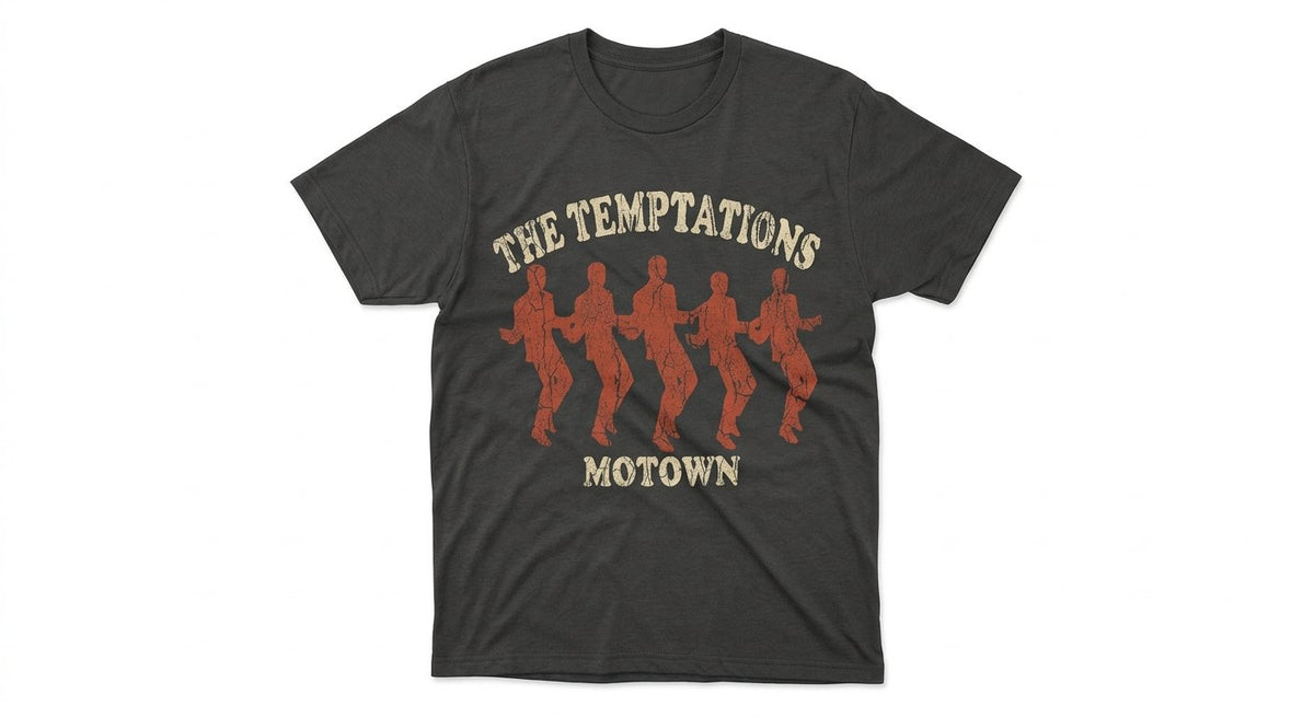 The Temptations Distressed Print T-Shirt | Vintage Soul Tee