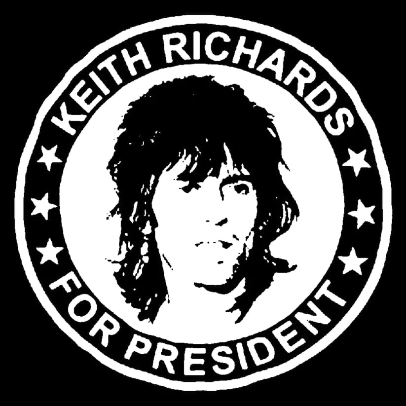 Keith Richards for President T Shirt * T-Shirts rockviewtees