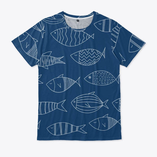 Saltwaer Fish Graphic T Shirt All Over Print (Limited Edition)* T-Shirt TEE SPRING