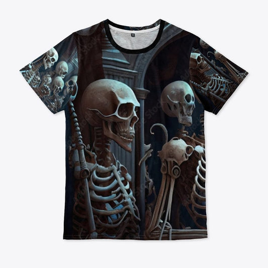 Skeletons in Crypt T Shirt All Over Print (Limited Edition)* T-Shirt TEE SPRING