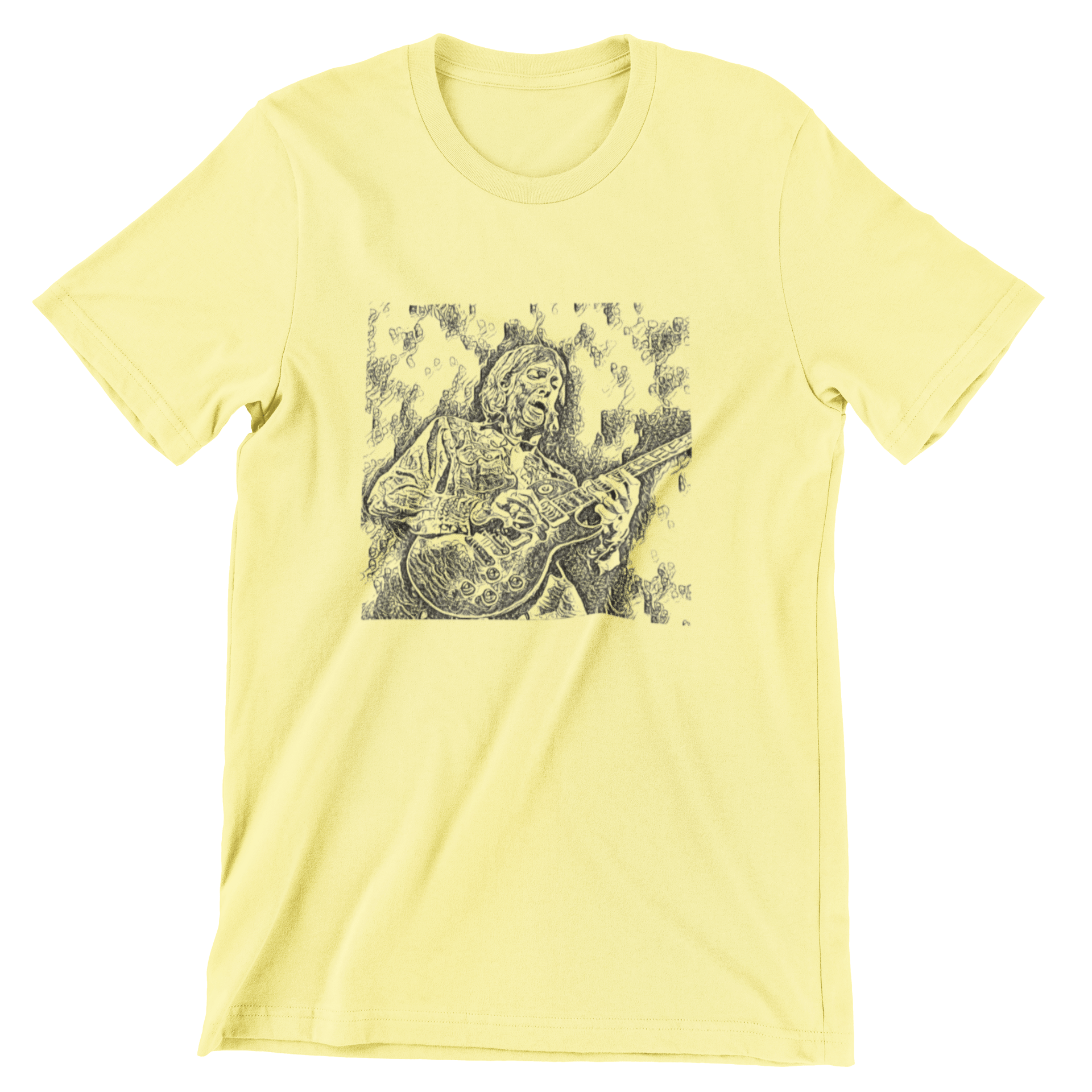 Allman Brothers T Shirt Duane Allman Woodcut Style – rockviewtees