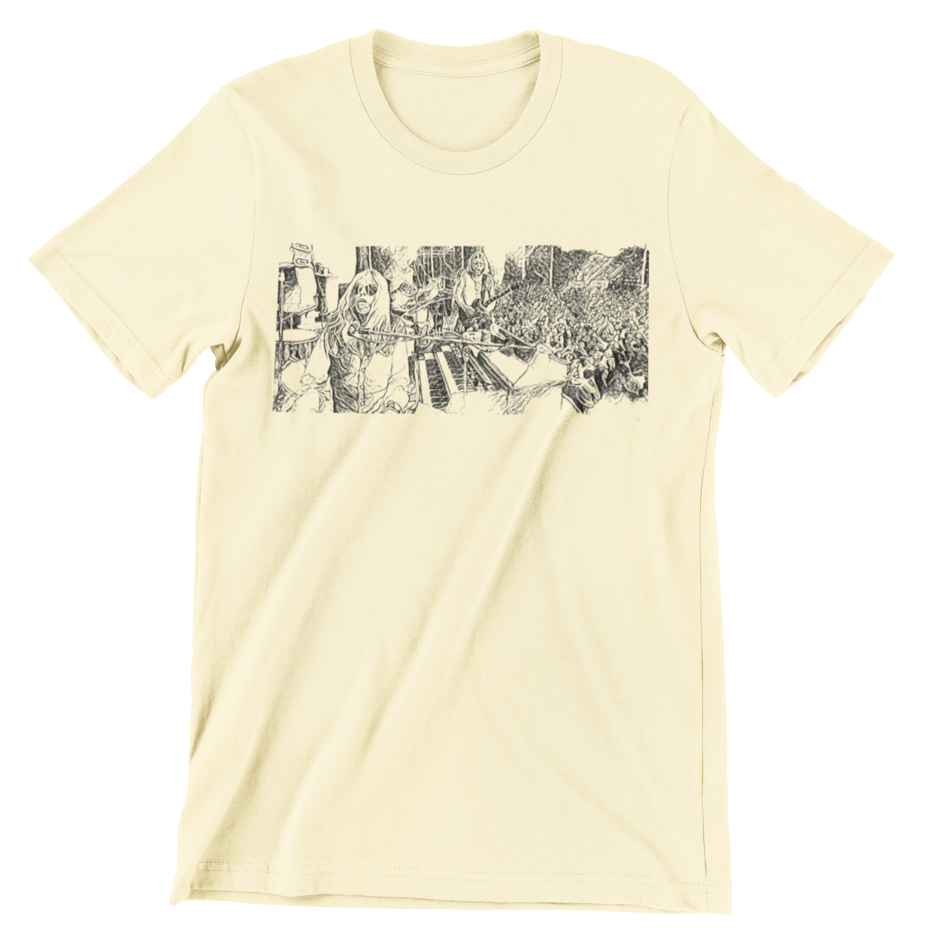 Allman Brothers T Shirt Stage Woodcut Style – rockviewtees