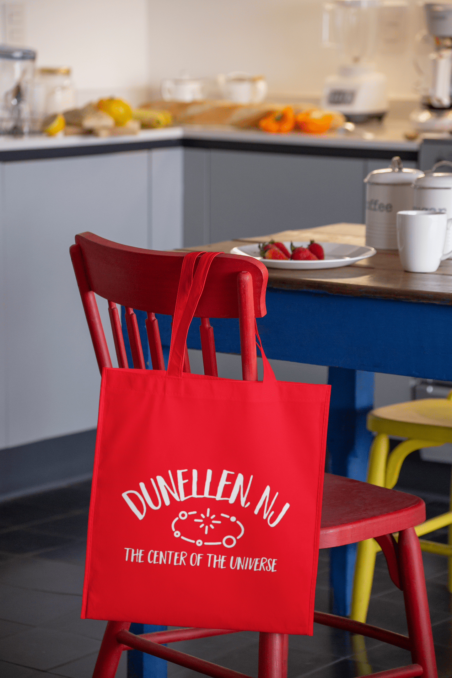 Dunellen NJ Center of the Universe Tote Bag / Funny / Cute / Fashion /  Choice of Colors Tote Bag rockviewtees
