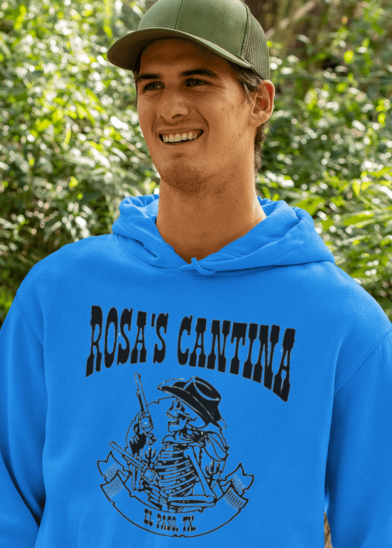 Grateful Dead Hoodie ElGrateful Dead El Paso pullover hoodie showing detailed Western-themed graphics and vintage rock band styling in comfortable fleece construction Paso Pull Over Hoodies rockviewtees.com