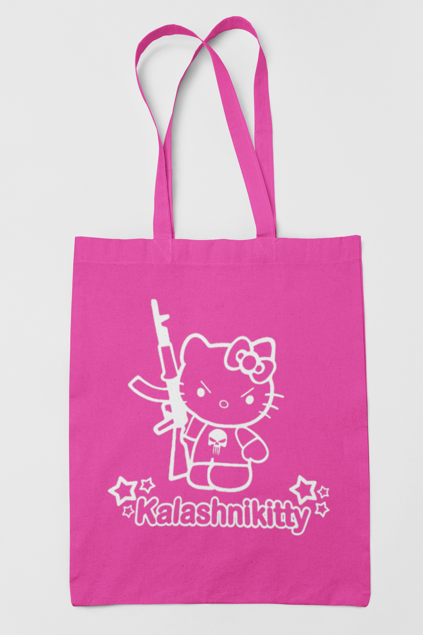 Hello Kalashnikitty Tote Bag / Funny / Cute / Fashion /  Choice of Colors Tote Bag rockviewtees