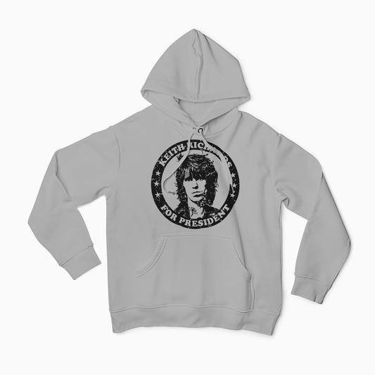 Keith Richards For President Hoodie Pull Over Hoodies Rockvieetees