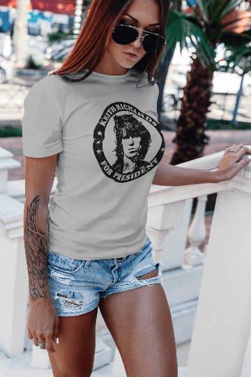 Keith Richards for President T Shirt T-Shirts Rockvieetees
