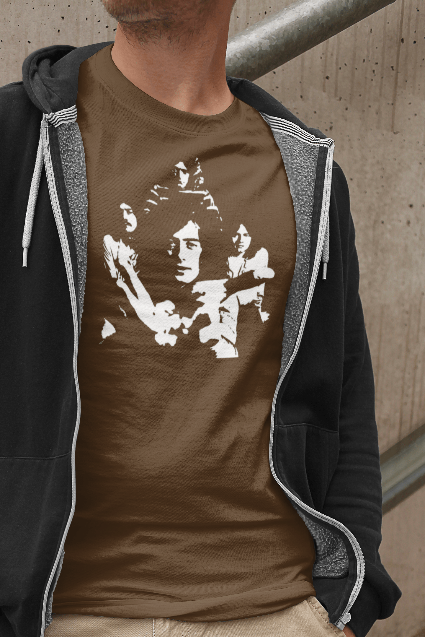 Led Zeppelin T Shirt Group Portrait T-Shirts rockviewtees