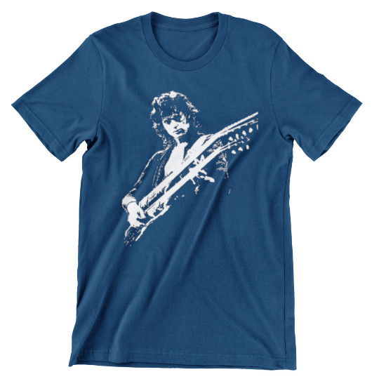 Led Zeppelin T Shirt  Jimmy Page  Double Neck Guitar T-Shirts rockviewtees.com