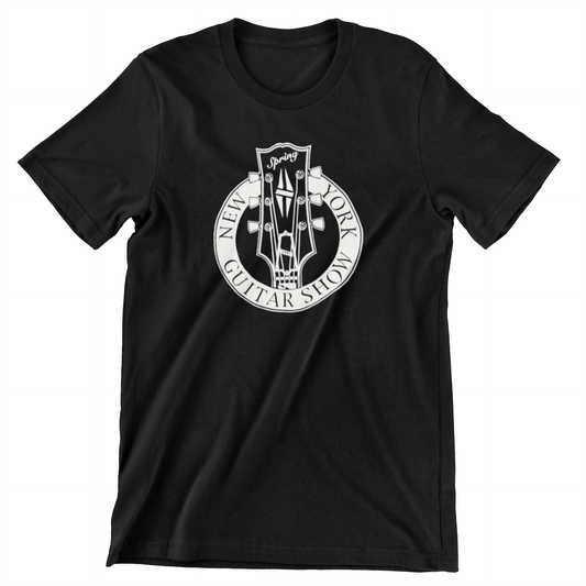 New York Guitar Show T Shirt / 1997 / Original Art / Hand Screen Printed / Gift t shirts rockviewtees.com