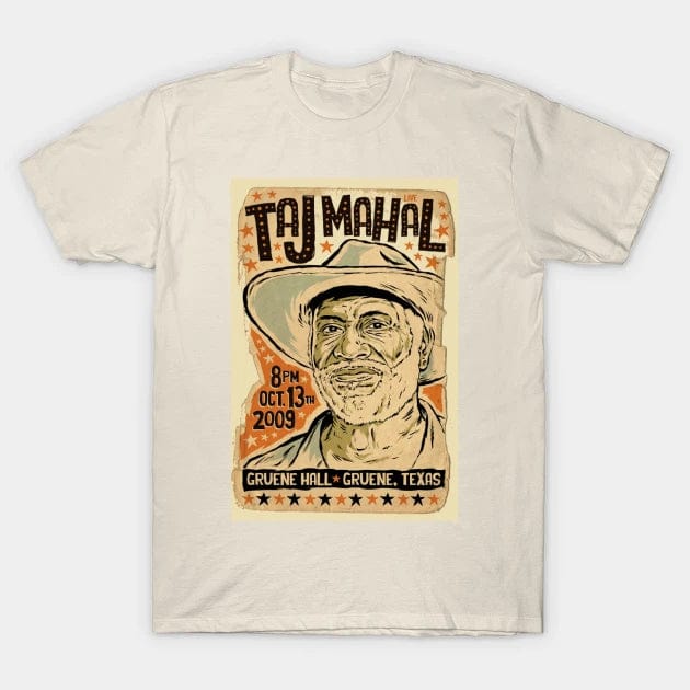 Taj Mahal Blues Guitar t shirt (Limited Edition) t shirts TEE PUBLIC